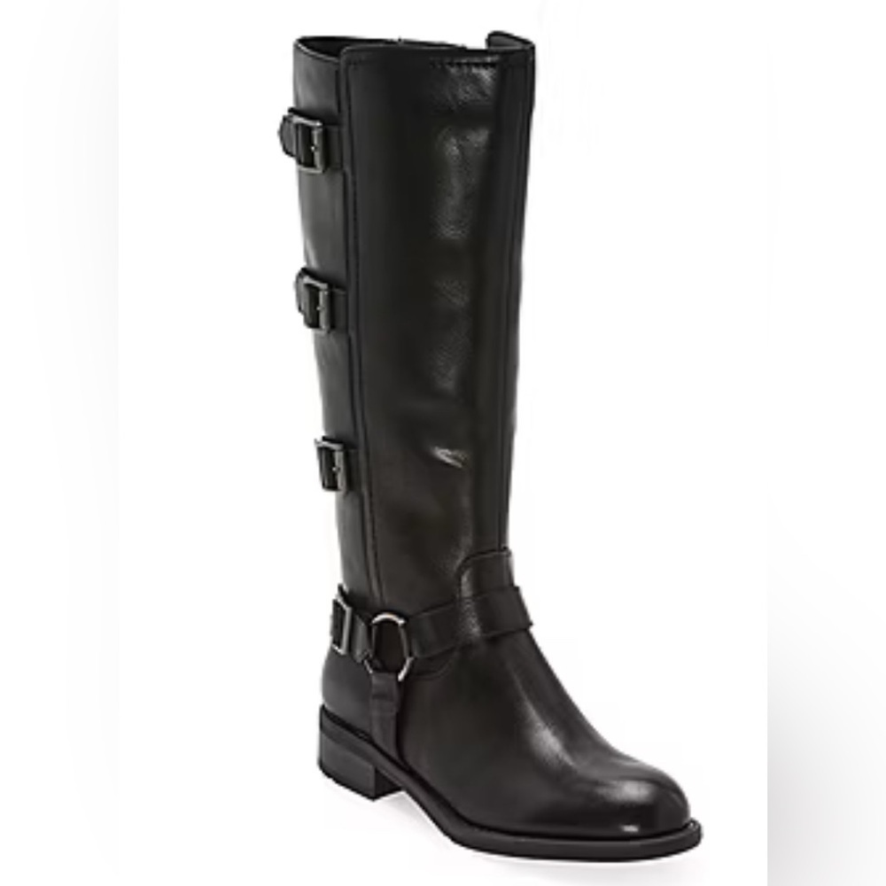 Frye and Co. Womens Cyra Stacked Heel Motorcycle Boots - Picture 7 of 8